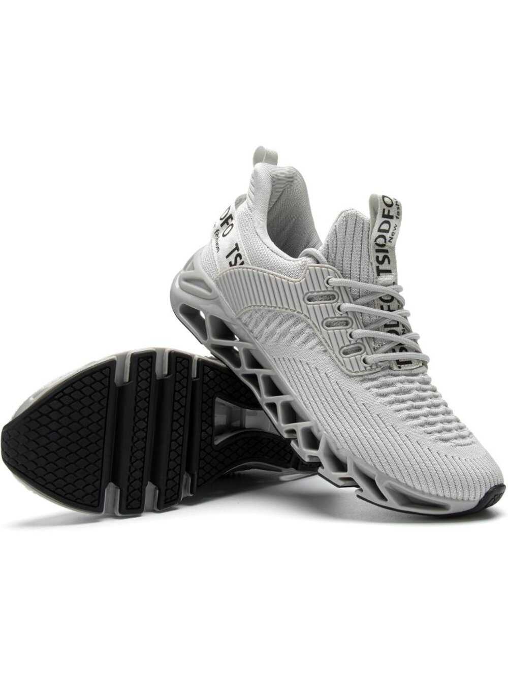 Women's Light Grey Comfortable Athletic Sport Running Tennis Walking Sneakers